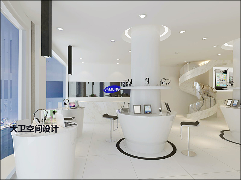 大衛設計 專業室內公裝效果圖服務，打造蘋果體驗店與手機店全國性裝修設計解決方案